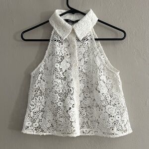 Zara crochet top size small